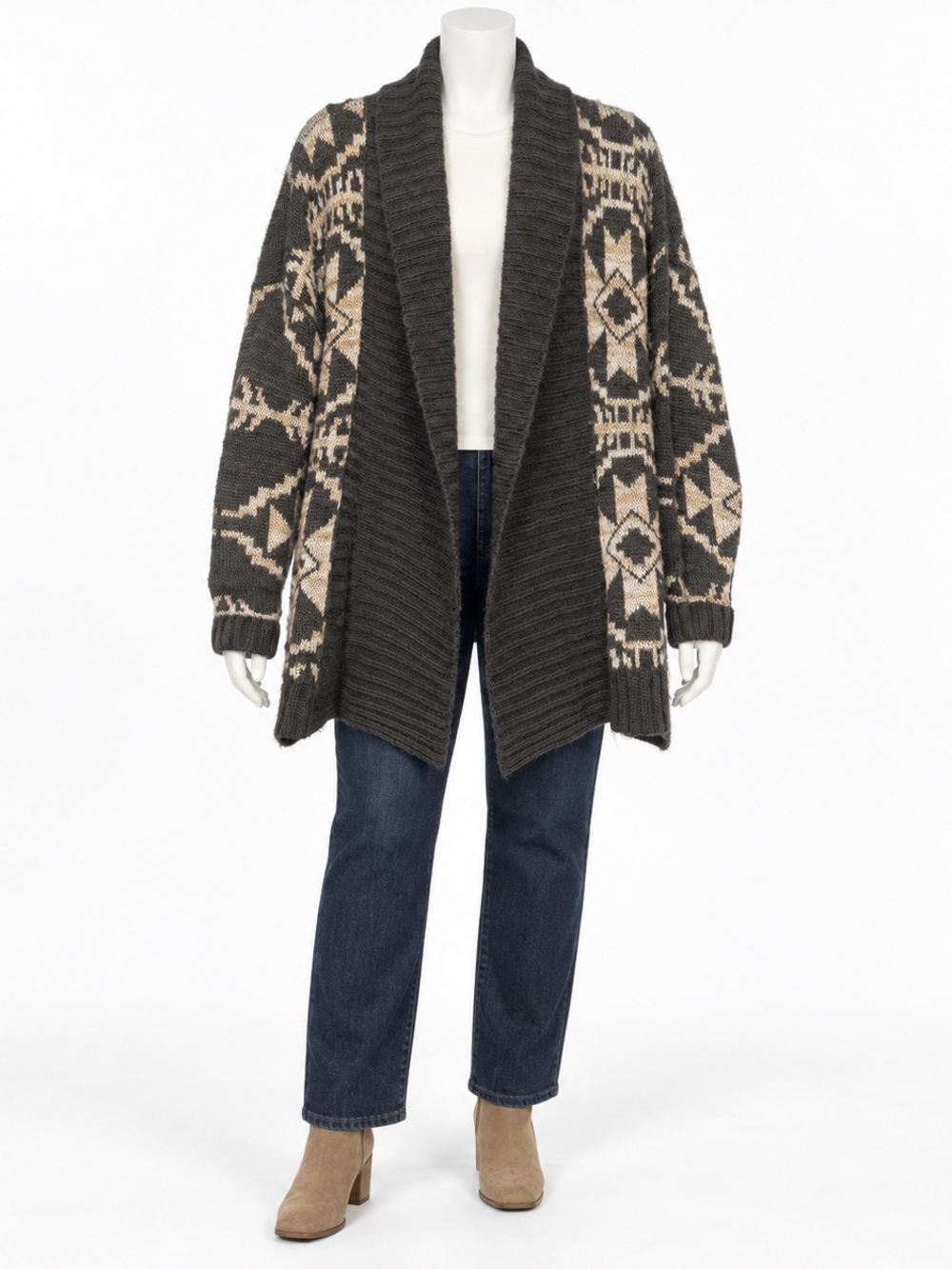 Lane Bryant Plus 18/20 Southwestern Open-Front Cardigan